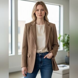 Emanuel Ungaro Brown Herringbone Blazer